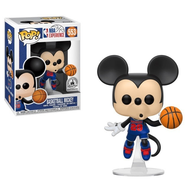 Funko POP! Disney: NBA Experience #553 - Basketball Mickey Disney Pixar Exclusive + PROTECTOR!