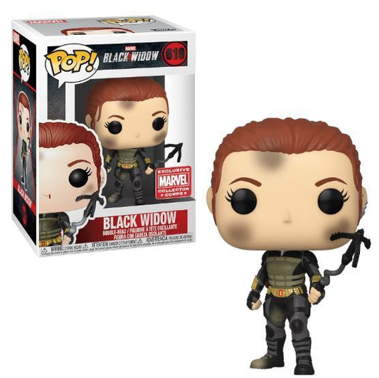 Funko Pop! Marvel Black Widow #619 Black Widow Marvel Collector Corps Exclusive (VAULTED) + PoP Protector