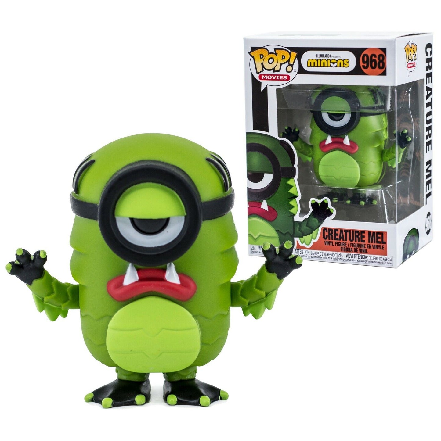 Funko Pop! Illumination Presents - Minions (Halloween Edition) Creature Mel 968 + Free Protector