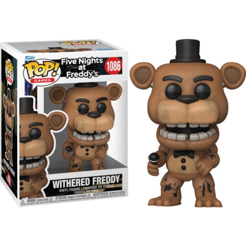 Funko Pop! Five Nights at Freddy’s (FNAF) Withered Freddy 1086 Figure + Pop Protector