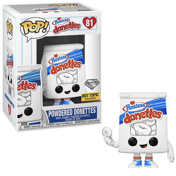 Funko Pop! Hostess Donettes - Powdered Donettes 81 Diamond Hot Topic Exclusive + Free Protector