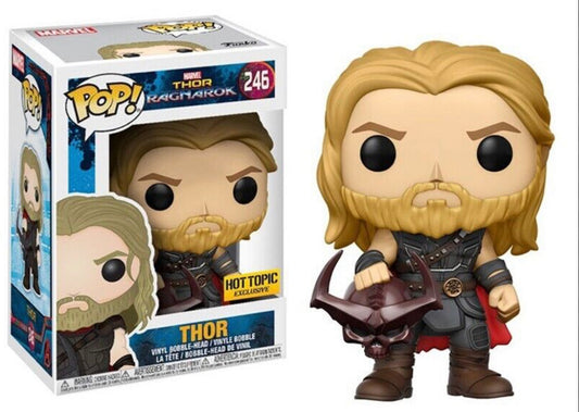 Funko Pop! Marvel Thor Ragnarok - Thor 246 Hot Topic Exclusive + Free Protector