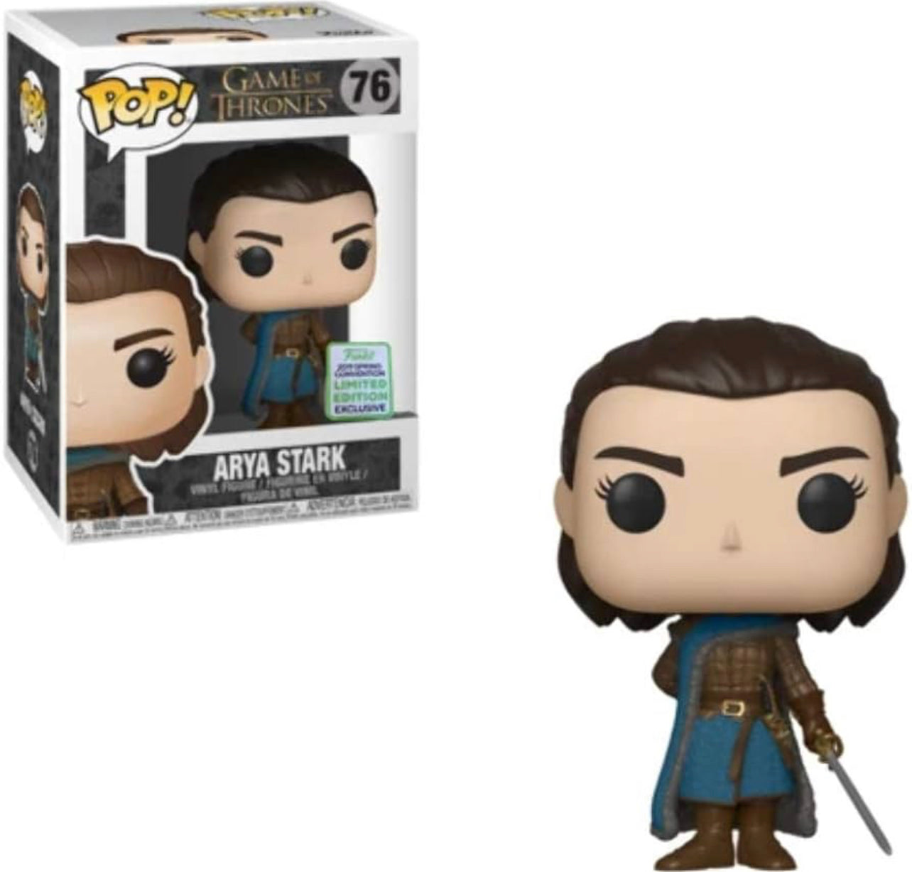 Funko Pop! Game of Thrones Arya Stark 76 Funko 2019 Spring Convention Exclusive (VAULTED) + Free Protector