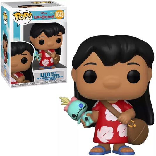 Funko Pop! Disney Lilo & Stitch - Lilo with Scrump 1043 + Free Protector