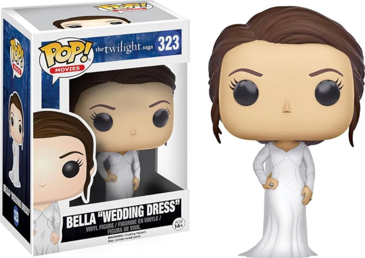 Funko Pop! The Twilight Saga - Bella “Wedding Dress” 323 + Free Protector (VAULTED)