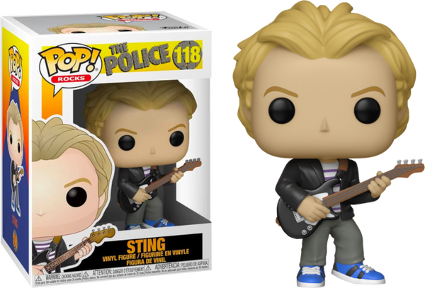 Funko Pop! The Police : Sting 118 (VAULTED) + Pop Protector