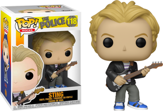 Funko Pop! The Police : Sting 118 (VAULTED) + Pop Protector