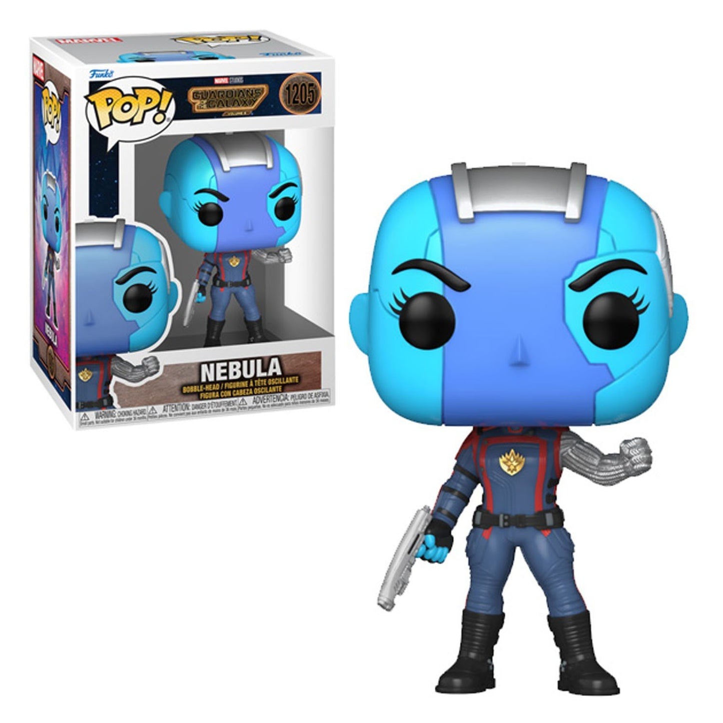 Funko Pop! Marvel Studios Guardians of the Galaxy Volume 3 Nebula 1205 + Free Protector