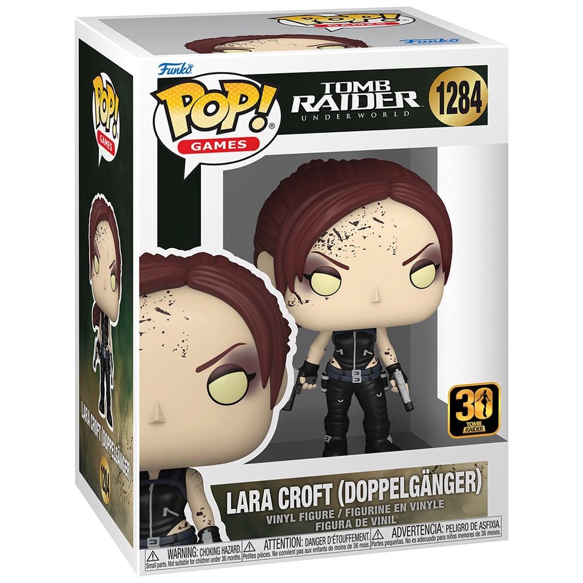 Funko Pop! Tomb Raider Underworld - Lara Croft (Doppelgänger) 1284 Figure + Pop Protector