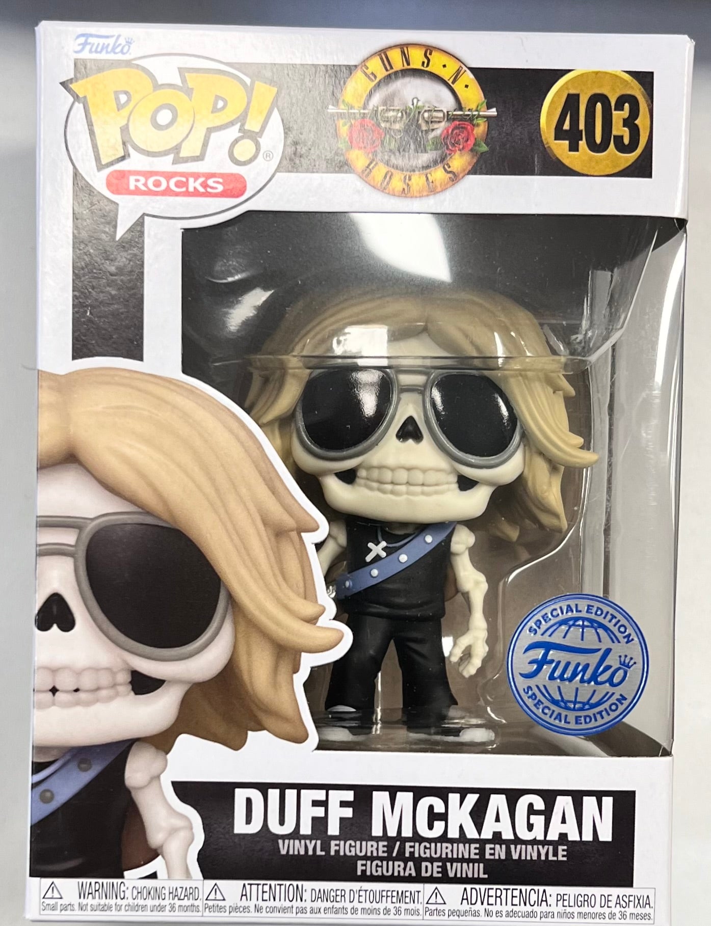 Funko Pop! Guns N Roses - Duff McKagan 403 Funko Special Edition + Free Protector
