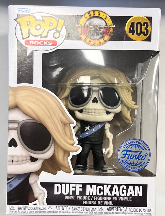 Funko Pop! Guns N Roses - Duff McKagan 403 Funko Special Edition + Free Protector
