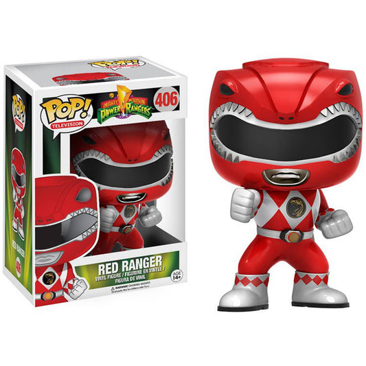 Funko Pop! Mighty Morphin Power Rangers - Red Ranger 406 (VAULTED) + Free Protector