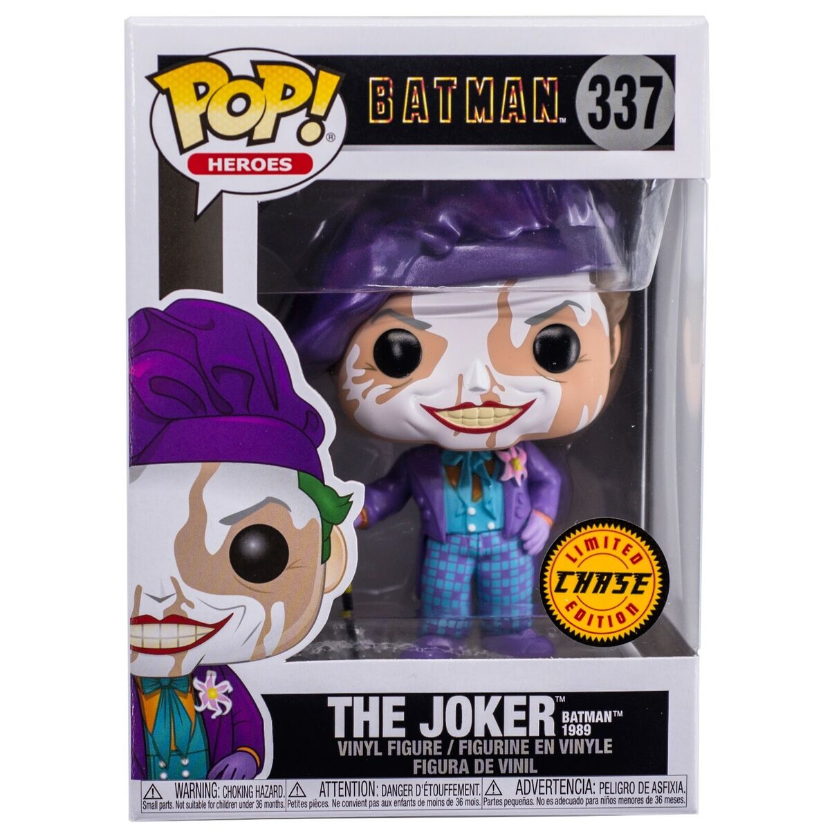 Funko Pop! Batman The Joker Batman 1989 337 CHASE + Free Protector