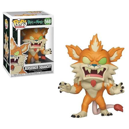 Funko Pop! Rick and Morty : Berserker Squanchy 568 Figure + Pop Protector