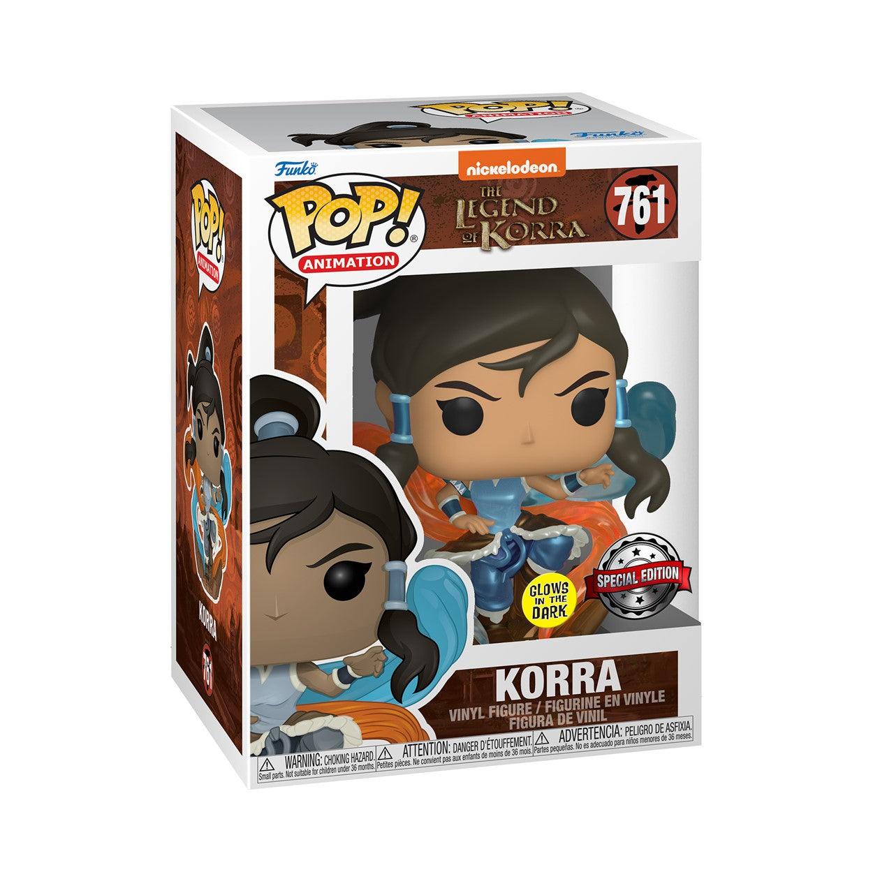 Funko Pop! Nickelodeon The Legend of Korra : Korra 761 Glows in the Dark Special Edition + Pop Protector