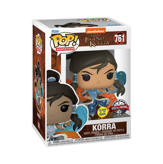 Funko Pop! Nickelodeon The Legend of Korra : Korra 761 Glows in the Dark Special Edition + Pop Protector