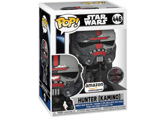Funko Pop! Star Wars Hunter (Kamino) 446 Amazon Exclusive + Free Protector