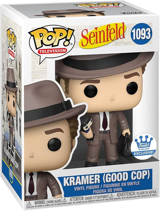 Funko Pop! Seinfeld - Kramer (Good Cop) 1093 Funko Shop Exclusive Figure + Pop Protector