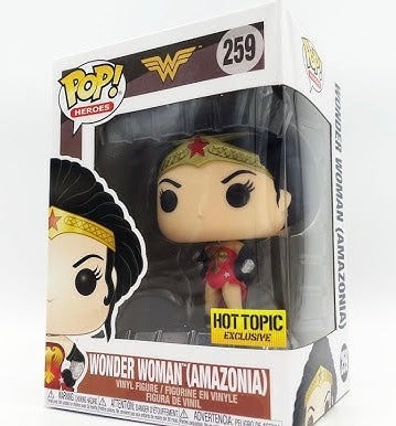 Funko Pop! Wonder Woman (Amazonia) 259 Hot Topic Exclusive (VAULTED) + Free Protector