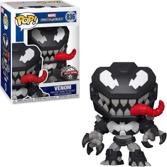Funko Pop! Marvel MechStrike Venom 836 Special Edition + Free Protector (slight box damage)