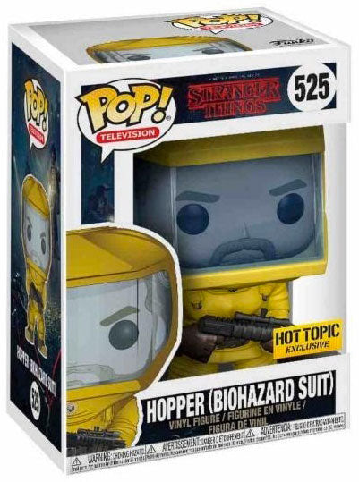 Funko Pop! Netflix Stranger Things Hopper (Biohazard Suit) 525 Hot Topic Exclusive (VAULTED) + Free Protector