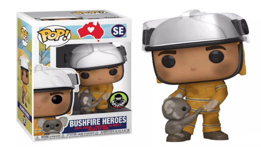 Funko Pop! Bushfire Heroes with Koala SE + Free Protector (VAULTED) Australia Popcultcha Exclusive