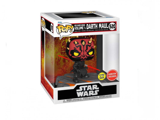 Funko Pop! Star Wars Red Saber Series Volume 1: Darth Maul 520 GITD GameStop Exclusive 6-Inch Figure