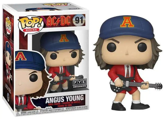 Funko Pop! AC/DC Angus Young 91 FYE Exclusive + Free Protector