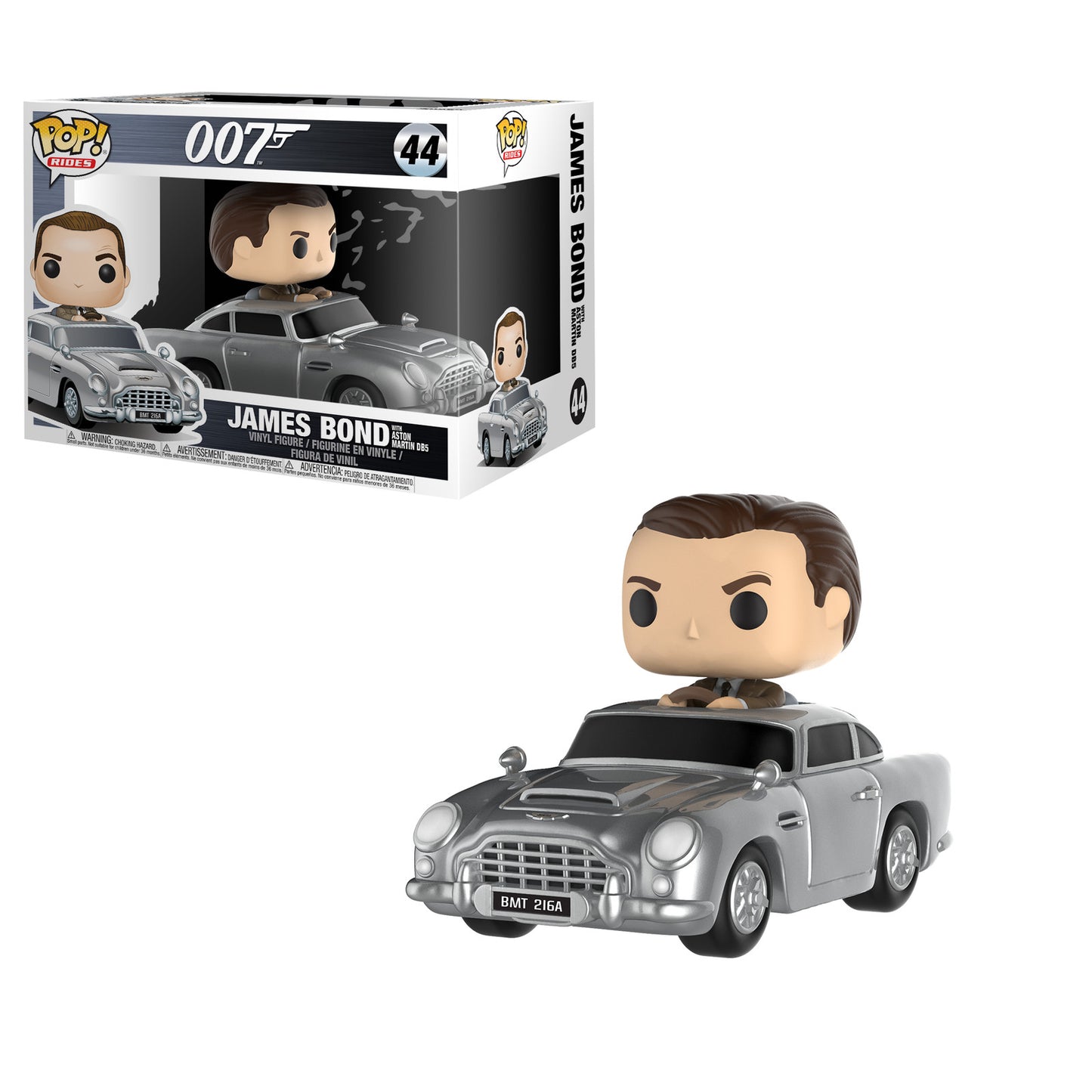 Funko Pop! 007 - James Bond with Aston Martin DB5 Rides Figure 44 (Box Blemishes)