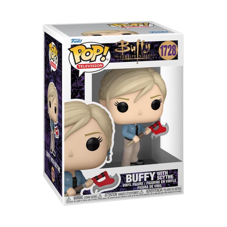 Funko Pop! Buffy The Vampire Salyer : Buffy with Scythe 1728 Figure + Pop Protector