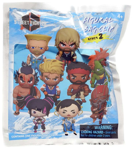 Street Fighter Series 2 Mystery Blind Bag Figural Keychain Clips (One Variation Chosen at Random)