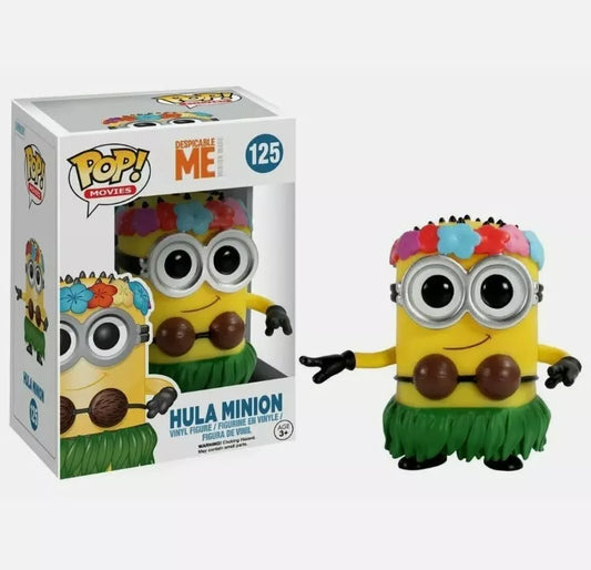 Funko Pop! Despicable Me Minion Made - Hula Minion 125 (VAULTED) + Free Protector