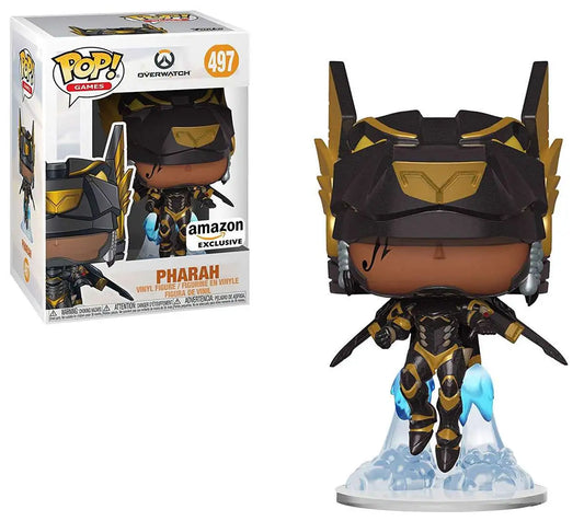 Funko Pop! Overwatch Pharah 497 Amazon Exclusive (VAULTED) + Pop Protector