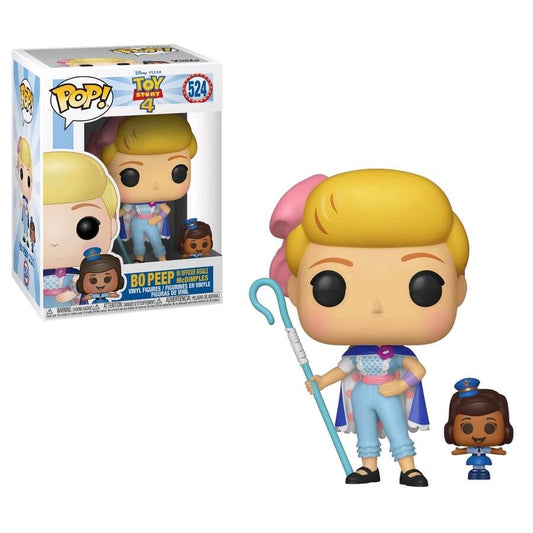 Funko Pop! Disney Pixar Toy Story 4 Bo Peep w/ Officer Giggle McDimples 524 + Free Protector