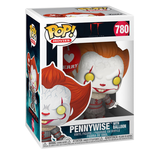 Funko Pop! IT Chapter Two Pennywise with Balloon + Free Protector (slight box ware)