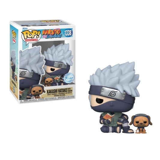 Funko Pop! Naruto Shippuden Kakashi Hatake with Pakkun 1338 Funko Special Edition Exclusive + Free Protector