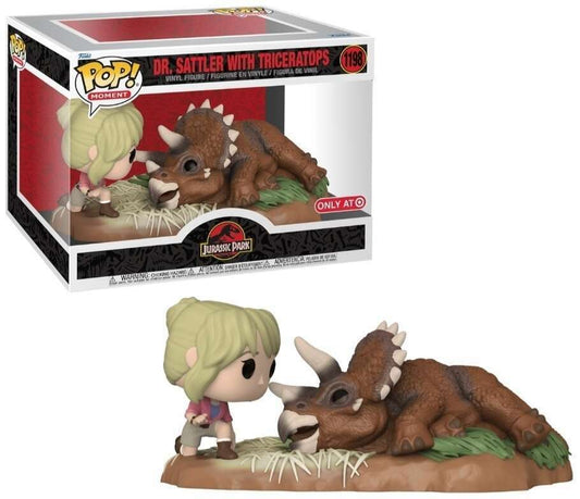 Funko Pop! Moment: Jurassic Park - Dr. Sattler with Triceratops 1198 Target Exclusive