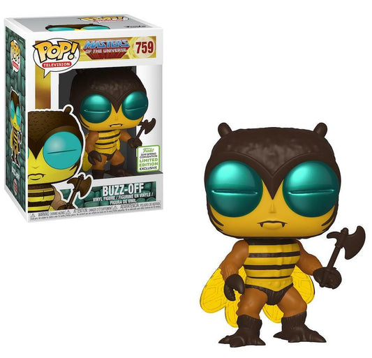 Funko Pop! Masters of the Universe - Buzz-Off 759 Funko 2019 Summer Convention Exclusive Figure + Pop Protector