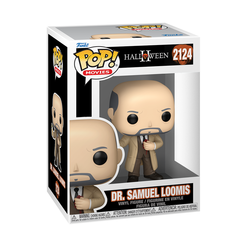 Funko Pop! Halloween II - Dr. Samuel Loomis 2124 Figure + Pop Protector