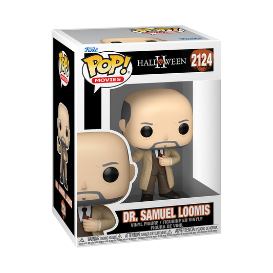 Funko Pop! Halloween II - Dr. Samuel Loomis 2124 Figure + Pop Protector
