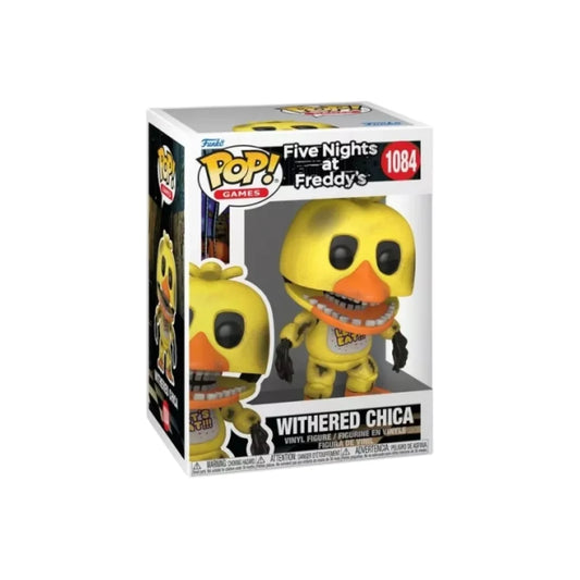Funko Pop! Five Nights at Freddy’s (FNAF) Withered Chica 1084 Figure + Pop Protector
