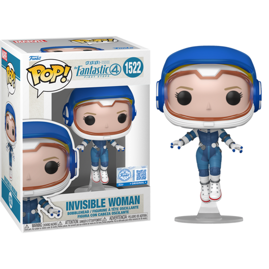 Funko Pop! Marvel The Fantastic 4 First Steps - Invisible Woman 1522 Funko Special Edition Figure + Pop Protector