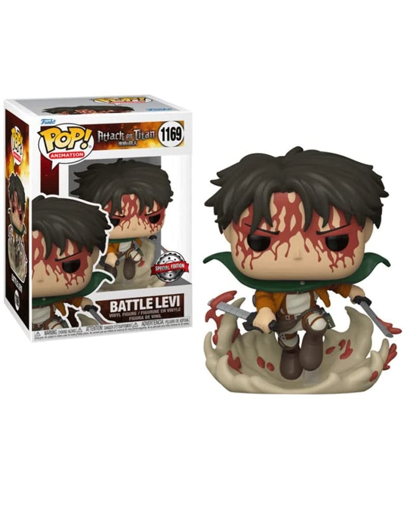 Funko Pop! Attack on Titan - Battle Levi 1169 Special Edition + Pop Protector