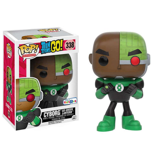 Funko Pop! Teen Titans Go! Cyborg as Green Lantern 338 + Pop Protector