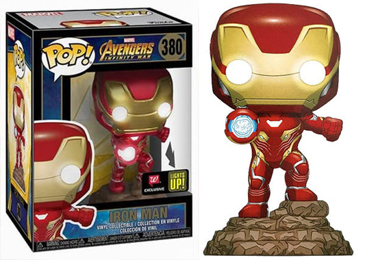 Funko Pop! Marvel Avengers Infinity War - Iron Man 380 Walgreens Exclusive Lights Up! + Free Protector