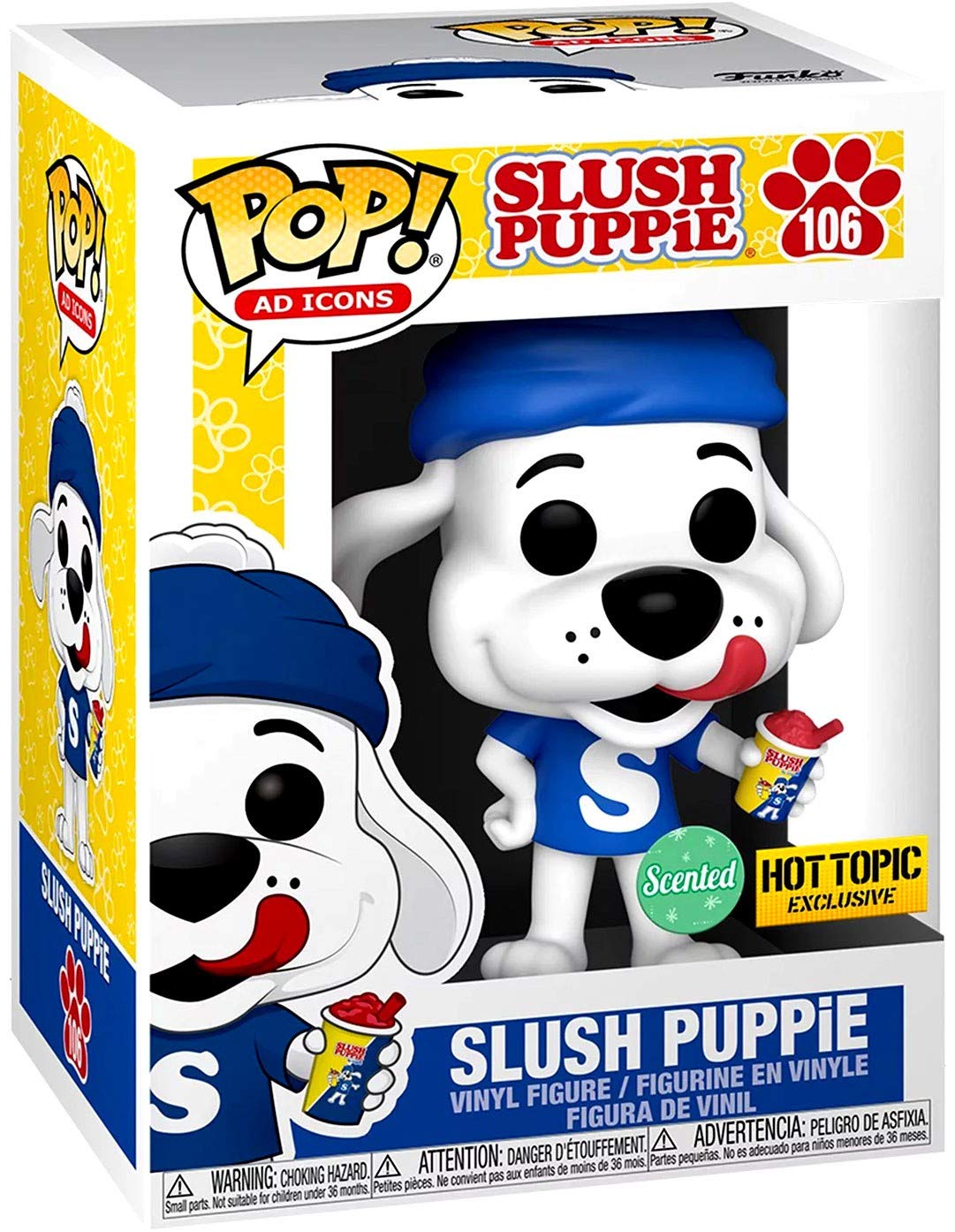 Funko Pop! Slush Puppie 106 Scented Puppie 106 Scented Hot Topic Exclusive + Pop Protector