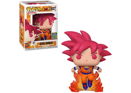 Funko Pop! Dragon Ball Super - SSG Goku 827 Funko 2020 Summer Convention Exclusive (VAULTED) + Free Protector