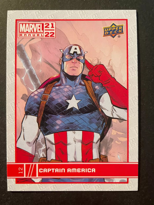 CAPTAIN AMERICA 2021-22 Upper Deck Marvel Annual Base Card #12