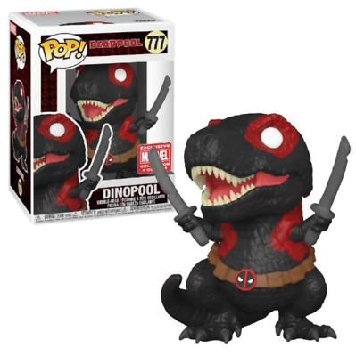 Funko Pop! Marvel Deadpool Nerdy 30 Years Dinopool 777 Marvel Collector Corps (VAULTED) + Free Protector