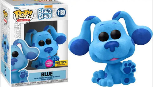 Funko Pop! Nickelodeon Blue’s Clues - Blue 1180 Flocked Hot Topic Exclusive + Free Protector